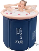 Large Ice Bath Tub For Athletes Outdoor Portable, 8209 Navy-29.5&quot;Φ X 29.5&quot;H - £40.10 GBP