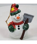 Vintage 1996 Snowman w/ Shovel Holiday Christmas Ornament 3.5 Inch Hand ... - £9.91 GBP