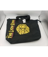 DISNEY PRESENTS THE LION KING BROADWAY MUSICAL BLACK ZIP TOTE BAG - £7.50 GBP