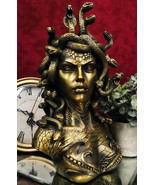 Greek Mythology Gorgon Sisters Goddess Medusa With Wild Snakes Hair Bust... - $122.23 CAD