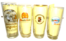 4 Selected German Breweries M1A Willibecher 0.5L German Beer Glasses - £15.94 GBP