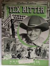 TEX RITTER / ORIGINAL 1944 SONG FOLIO / SOUVENIR PROGRAM - VG CONDITION - £15.73 GBP