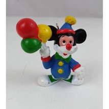 Vintage Disney Mickey Mouse As A Clown With Balloons 2.25&quot; Christmas Ornament - £12.31 GBP