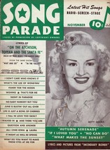 Song Parade Lyric Magazine Vintage 1945 Betty Grable MGM &quot;The Harvey Girls&quot; - £8.75 GBP
