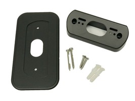 Black! Wall Plate with 30 Degree L/R Wedge Angle Mount for Nest Hello Doorbell - £10.60 GBP