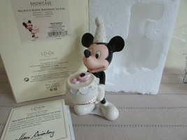 Lenox Disney Showcase Mickey&#39;s Happy Birthday To You January 4.9&quot; Mib - £27.65 GBP