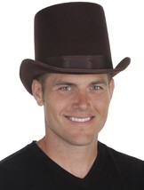 Jacobson Hat Company Men&#39;s Permalux Coachman Top Hat 7 Inch Tall, Gray, Adult Sm - $14.99