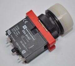 Schneider Telemecanique ZB2-BV67 Pilot Light Contact Block with White Lens - $29.69
