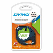 Dymo Letra-Tag Tape Label - Paper White - £32.48 GBP