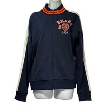 NFL Chicago Bears Snap Button Front Long Sleeve Varsity Sweater Size L - £19.54 GBP