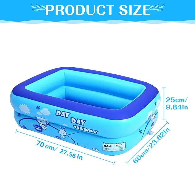 Thickening Inflatable Swimming Pool Summer Outdoor Water Play Kiddie Pool  - £19.63 GBP
