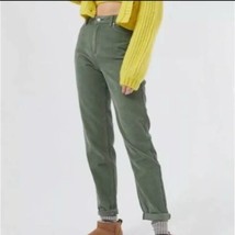 Size 28 BDG Urban Outfitters Moss Green Faux Suede High Rise Mom Pants W... - $34.99