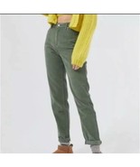Size 28 BDG Urban Outfitters Moss Green Faux Suede High Rise Mom Pants W... - $47.85 CAD