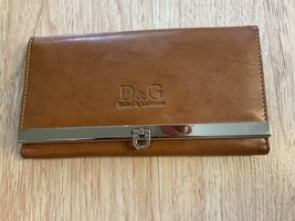 Dolce &amp; Gabbana Wallet Women’s Leather Brown FOR PARTS - £18.68 GBP