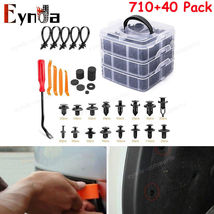 750 PCS Car Retainer Auto Fasteners Body Plastic Trim Clips Pin Rivet Bumper Kit - £21.18 GBP