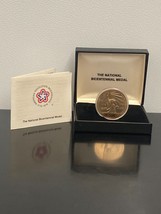 The National Bicentennial 1.5&quot; Bronze Medal 1776-1976 Statue of Liberty w Box - £18.68 GBP