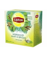 120x Lipton Tea Morocco Mint = 120 Pyramid Tea/Infusion (6 Boxes x 20 Te... - £19.03 GBP