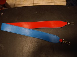 Blue / Red Luggage Bag Strap Travel Accessory with swivels 35&quot; - $18.80