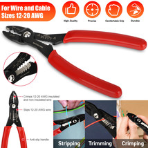 4In1 Wire Electricians Plier Crimper Stripper Cutter Gripping For 12-20A... - £20.44 GBP