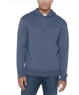 Gap Mens Hoodie Blue Long Sleeves Relaxed Fit Textured Fabric Heavyweight - $42.99