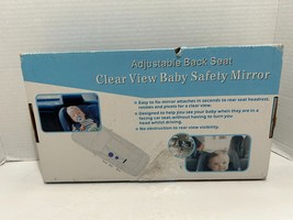 Clear View Baby Car Mirror Large Adjustable Baby Safety Mirror Clear Wide View - £4.37 GBP