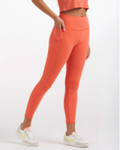 Vuori Leggings Pant Grapefruit Orange VW446 Studio Pocket Gym Activewear... - $74.16