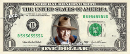 JOHN WAYNE - Real Dollar Bill Cash Money Collectible Memorabilia Celebri... - $8.88