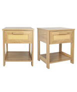 Nightstand Set of 2, 2 Drawer Dresser for Bedroom, Small Dresser with 2 ... - £84.03 GBP