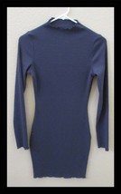 Women’s Love Tree Mock Neck Long Sleeve Dress Blue Small - $14.84