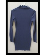 Women’s Love Tree Mock Neck Long Sleeve Dress Blue Small - $20.40 CAD