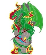 GREEN  DRAGON HAT PIN 616 jacket lapel badge biker tac novelty metal hat... - $5.19 CAD