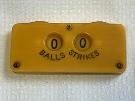 Baseball Balls Strikes Counter Handheld Scorekeeper Bakelite Celluloid C... - $49.95