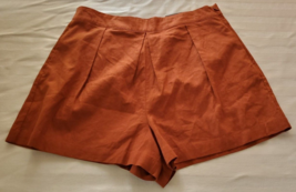 NWT Worthington Santiago Rust Linen Blend Shorts Size 14 - £12.24 GBP