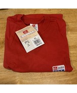 Single Stitch T-shirt Pocket Blank Vintage 1996 Hanes Wear Lacquer Red 2... - $19.79