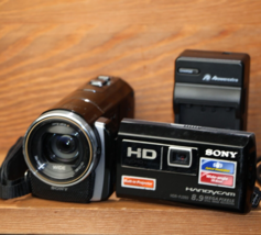 Sony HDR-PJ260V 16 GB High Definition HD Handycam Camcorder W Projector ... - $128.65