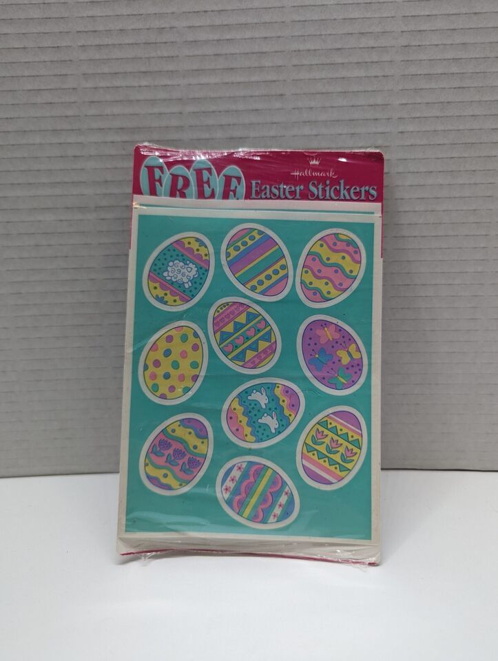 Vintage Hallmark EASTER Scrapbook Stickers Sheet  1996 NOS - $5.99