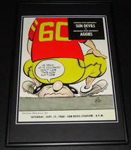 1960 Colorado State vs Arizona State Football Framed 10x14 Poster Official Repro - £39.65 GBP