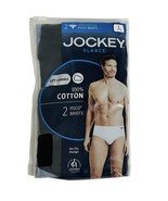 Jockey Elance Poco Briefs Underwear 2 Pack Black Men’s Size Large 36 - 38 New - $17.10