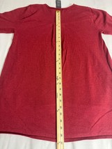 Chelsea & Theodore Women's Red Long Sleeve Pullover Blouse Top Size Large image 12