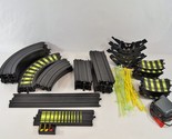 TYCO Electric Racing 40 Pcs HO Scale Slot Car Track W/ Loop Guards Nite ... - $120.75