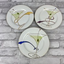Pier 1 One Imports Martini Dessert Bread Salad Plates Set of 3  - $356.63 MXN