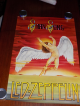 Vintage 1986 Led Zeppelin Swan Song Store Promotional Poster - $44.55