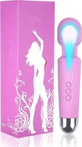 Personal Wand Massager Powerful with Travel Bag - Rechargeable Handheld (Pink) - £15.42 GBP