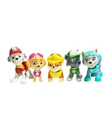 5 Paw Patrol Figures Dog Puppy Cake Topper Rubble Rocky Marshall Skye Ev... - $12.37