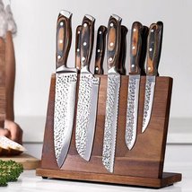 Solid wood magnetic knife holder kitchen creative multifunctional storage 995701 thumb200