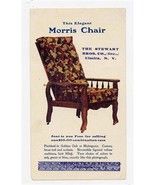 Morris Chair Premium Card Stewart Bros Co Elmira New York 1900&#39;s - £14.05 GBP
