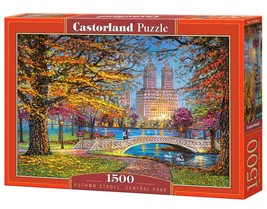 1500 Piece Jigsaw Puzzle, Autumn Stroll, Central Park, NY, New York puzzle, City - £17.25 GBP