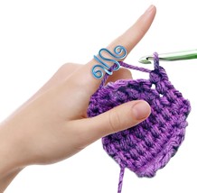 Turquoise Handmade Crochet Tension Ring For Finger Left Handed Right Handed Zig  - £17.57 GBP