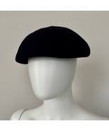 Vintage Givenchy Black Suede Leather Beret Hat - $3,082.87 MXN