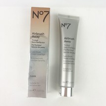 New No7 Airbrush Away Tinted Skin Perfector DARK 1.3 fl oz Satin Finish ... - $23.99